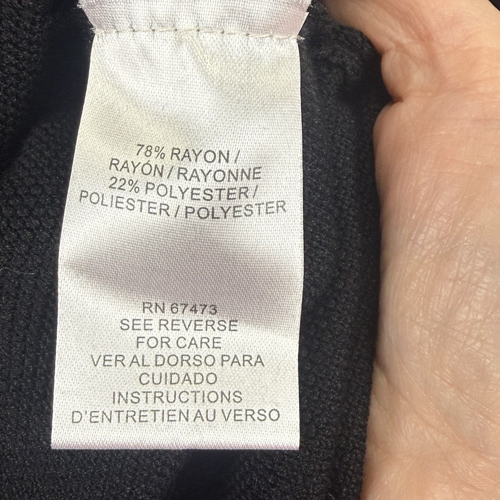 Taylor Womens Button Front Black White Sweater Dress M Classic Elegance - Picture 5 of 5